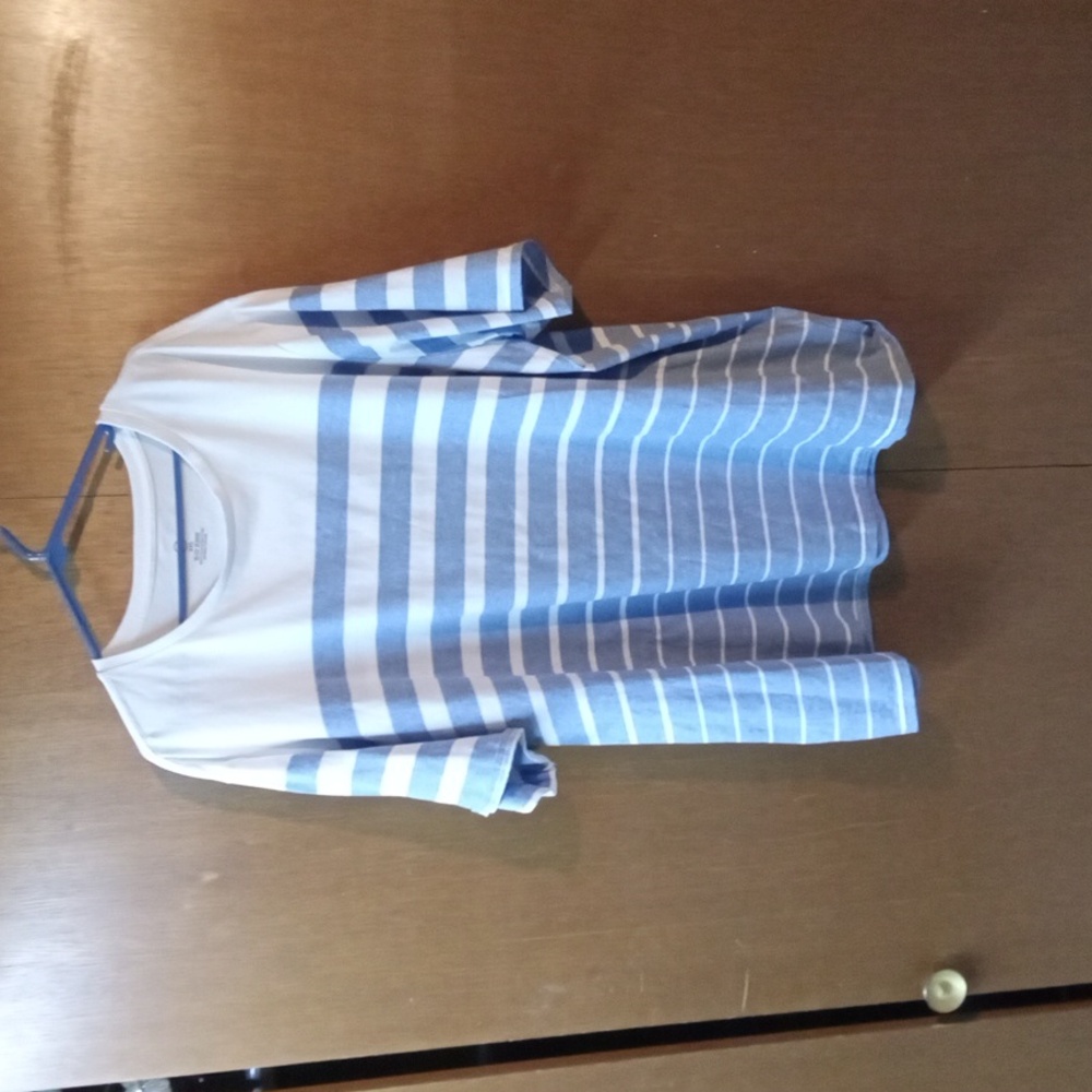HB Blue and White Striped Men's Shirt